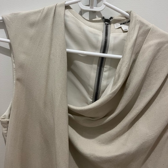 Helmut Lang cream belted dress - Picture 3 of 16